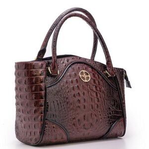 Stauer Avalon Crocodile-Embossed Handbag